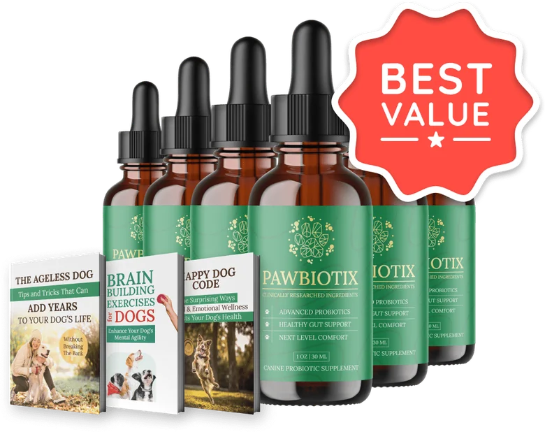 PawBiotix 6 Bottles package